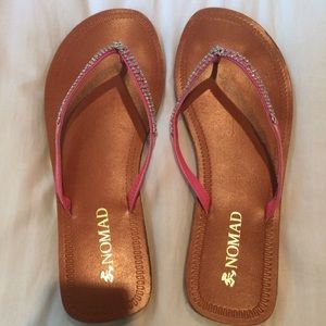 Nomad Rhinestones Sandals Flip Flops